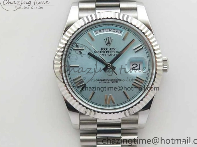 Day Tiffany Bp Maker on Best Dial Blue Roman 1:1 Bracelet 40 SS Edition SS A2836 Date 0408